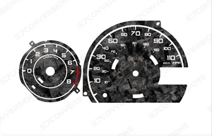 Bug Citroen C1 Toyota Aygo Peugeot 107 Forged Carbon Dial Cards Gauges - Bild 1 von 3