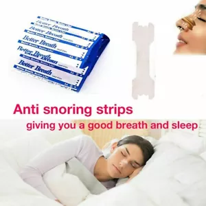 Better Breath Nasal Nose Strips Right Easy Stop Anti Snoring Sleeping - Open - - - Picture 1 of 4