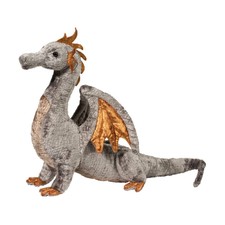 FAUST the Plush SILVER DRAGON Stuffed Animal - by Douglas Cuddle Toys - #740