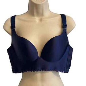 Agnes Orlando Blue Wiresless Tee Shirt Bra 38C NWT - Picture 1 of 8