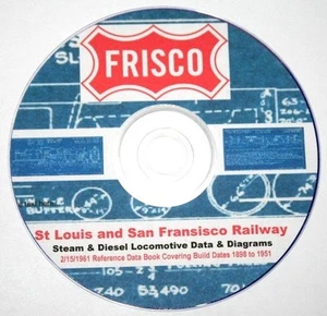 St. Louis - San Francisco SLSF Steam & Diesel Data & Diagrams PDF Pages on DVD - Picture 1 of 9