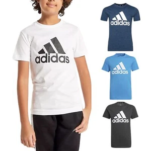 ADIDAS GN3934 Kids T Shirts Short Sleeve Boys Crew Neck Sports Cotton Junior Tee - Picture 1 of 32
