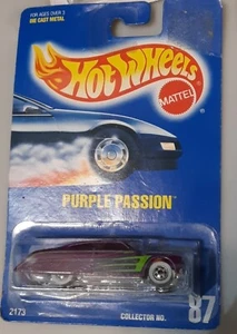 1992 HOT WHEELS #87 Purple Passion on BLUE CARD SERIES - Picture 1 of 7