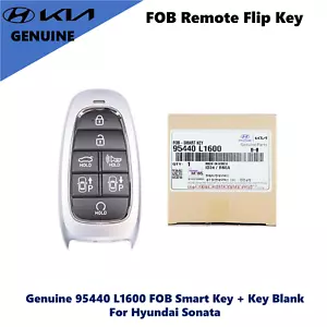 Llave inteligente original 95440 L1600 FOB + llave en blanco para Hyundai Sonata 2020-22 - Imagen 1 de 4
