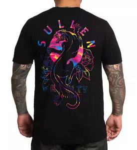 Sullen Rad Panther Neon Wild Cougar West Coast Cat Tattoo Inked Shirt SCM4522 - Picture 1 of 4