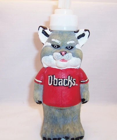 Arizona Diamondbacks Baxter the Bobcat Baseball Mascot Soap Dispensor New WS DL Cover
