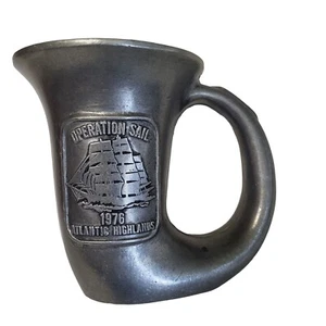 VTG HTF Operation Sail 1976 Atlantic Highlands Pewter Craft American Horn - Picture 1 of 7