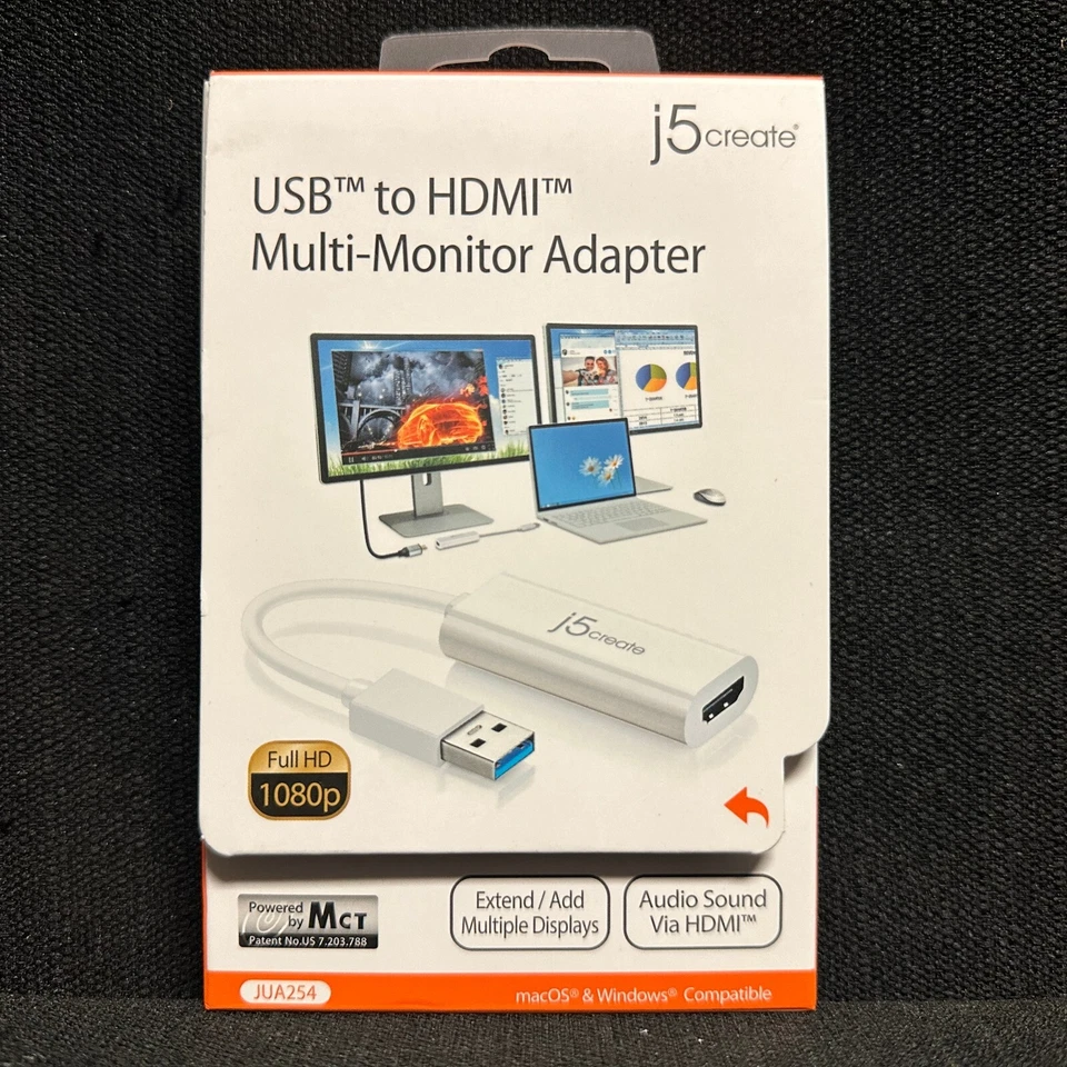 BRAND NEW USB to HDMI Multi-Monitor Adapter- J5 Create HD 1080p - Image 1 of 2