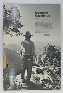Mountain Gazette Issue #35 Literary Climbing Magazine 1972 - Foto 1 di 7