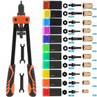 16" Rivnut Tool Kit 11 Metric & SAE Mandrels Hand Nutsert Rivet Nut Gun Tool Set