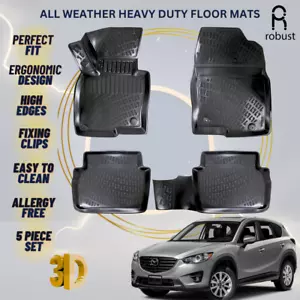 Floor Mats Liners For Mazda CX-5 2012-2017 All Weather Heavy Duty 3D Car Rugs - Picture 1 of 9