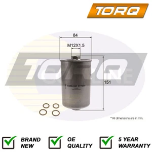 Fuel Filter Torq Fits Audi Cabriolet Coupe Quattro 100 80 A6 VW Golf Scirocco - Picture 1 of 2