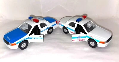CHICAGO or BOSTON Police Car 1/43 Diecast   -Pull Back Action - Image 1 of 2