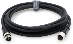 M12 5 Pin Male A-Code to 5 Pin Female A-Code Industrial Shielded Cable Aviation - Picture 1 of 12