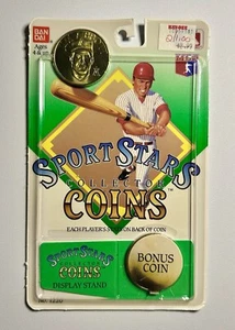 1990 Bandai Sport Stars Sammlermünzen mit Bonus ⚾️ Jim Abbott ~ California Angels - Bild 1 von 2