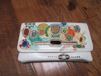 Bolso de Mano Vintage Marni Pintado a Mano por Angela Defelice - La Base es Crema Foto 1 de 4