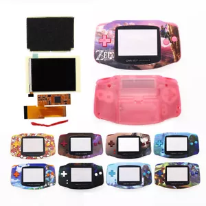 Kit de pantalla LCD IPS de 10 niveles de brillo V2 con carcasa impresa UV precortada para GBA - Imagen 1 de 26