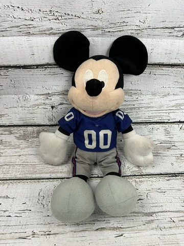 Disney Mickey Mouse New York Giants NFL Football Player Stuffed Plush Figure Toy Cover