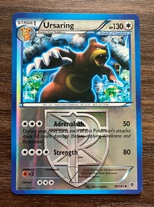 REVERSE HOLO Ursaring 76/101 - 2013 Pokemon Plasma Blast Uncommon Card CLEAN - Picture 1 of 2
