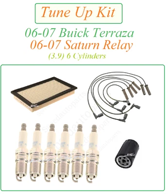 Afinación para 06-07 Saturn Relé Buick Terraza 3.9 v6: Juego de cables de bujía aire aceite Foto 1 de 4