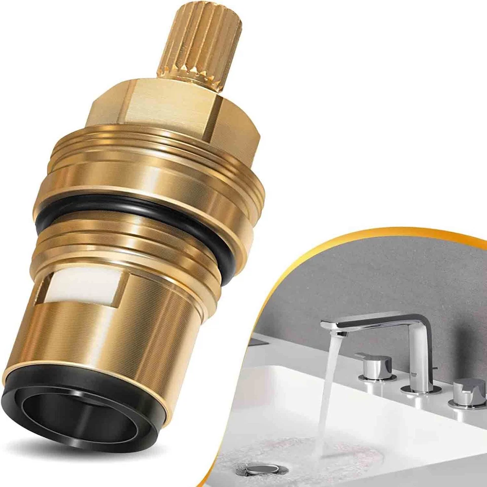 Cartucho cerámico tope derecho para Grohe 45882000, 1/2" Carbodur, 1/4 vuelta 90 grados Foto 1 de 4