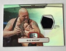 BIG SHOW 2010 Topps Platinum WWE #37 EVENT WORN RELIC - 2 Color Patch - + Bonus