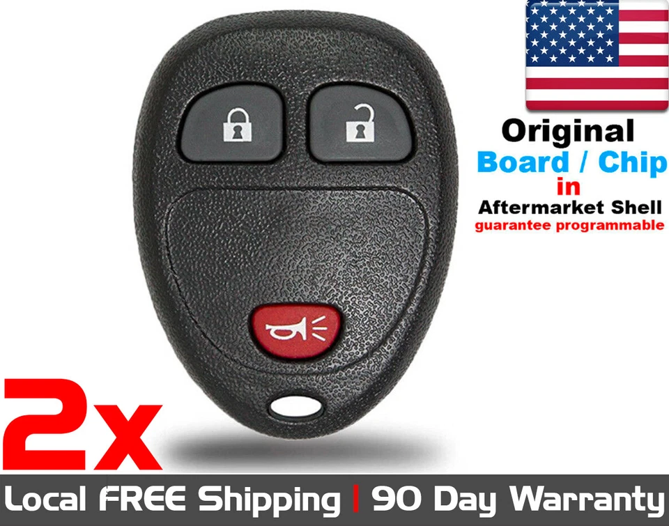 2x OEM Keyless Entry Remote Control Key Fob For Chevy Buick Pontiac Saturn - Image 1 of 1