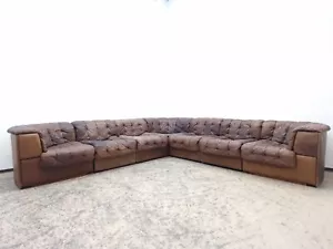 De Sede ds 11 Ecksofa Modularsofa Designersofa Couch Desede braun Leder #0520 - Bild 1 von 12