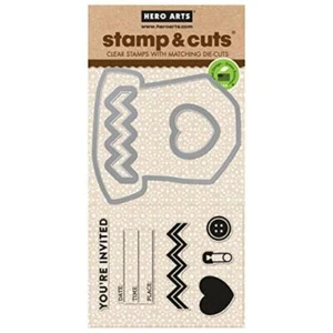 Hero Arts Retired Cling Stamp & Die Set "Baby" DC137 DIY Baby Shower Invites - Picture 1 of 1