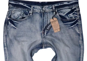 $120 NWT BUFFALO DAVID BITTON VINTAGE DRIVEN STRAIGHT LEG JEANS MEN 38 X 30 ACID - Picture 1 of 10