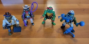 Teenage Mutant Ninja Turtles - 1991 - 4 Action Figures - Intatti - Da Collezione - Foto 1 di 8