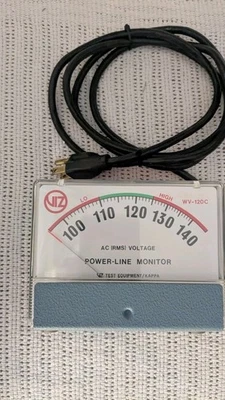 Monitor de voltaje de línea de energía eléctrica modelo VIZ WV-120C excelente Foto 1 de 4