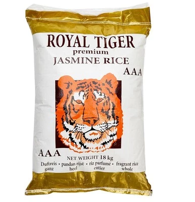 18 kg Royal Tiger Duftreis Jasminreis Premium Qualität AAA Reis Jasmin Reis ganz - Bild 1 von 2