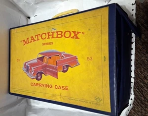 1965 Matchbox Series 53 Carrying Case Mercedes & Dump Truck Great Shape - Picture 1 of 9