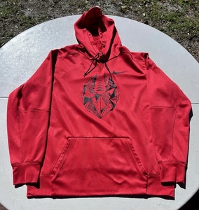 Nike Herren Fußball Hoodie Größe XLT Dri-Fit rot Hoodie Fußball Grafik EUC - Bild 1 von 7