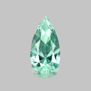 1.44cts EXQUISITE LUSTER PEAR DIAMOND CUT NATURAL MINT GREEN BERYL - Picture 1 of 1