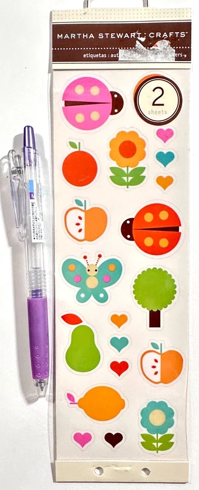 Ladybug Butterfly Stickers Scrapbooking Card Making Martha Stewart - Image 1 of 1