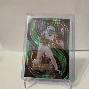Panini Select 2024 - Premier Level Brian Branch #129 verde neón Shock Prizm/499 - Imagen 1 de 2