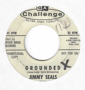 GARAGE 45 ON CHALLENGE (PROMO) JIMMY SEALS - "GROUNDED"  SOLID VG - Bild 1 von 2