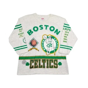 Vintage Long Gone Boston Celtics NBA 90 All Over Print 3/4 Arm T-Shirt Gr. XL - Bild 1 von 15