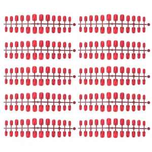 120 Piezas Uñas de Color Sólido Cubierta Completa Puntas de Exhibición Falta de Presión - Imagen 1 de 11