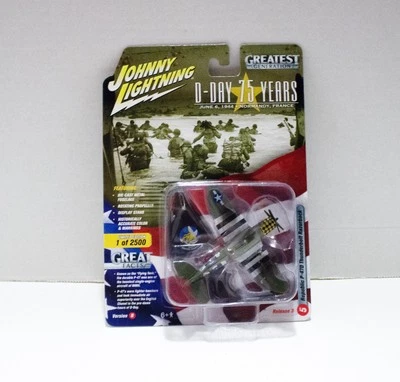 Republic P-470 Thunderbolt Razorback #5 Johnny Lightning Greatest Gen. DDay NEW - Image 1 of 4
