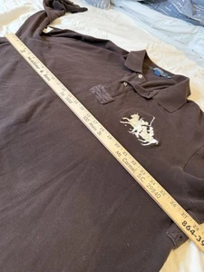 POLO By Ralph Lauren Nutmeg Brown Long Sleeve Polo W/Big Pony Logo MENS 3XB Big - Picture 1 of 7