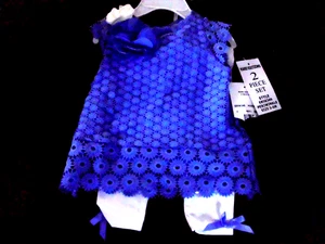Rare Editions Girls 2 Piece Set Size 3-6 Months - Picture 1 of 3