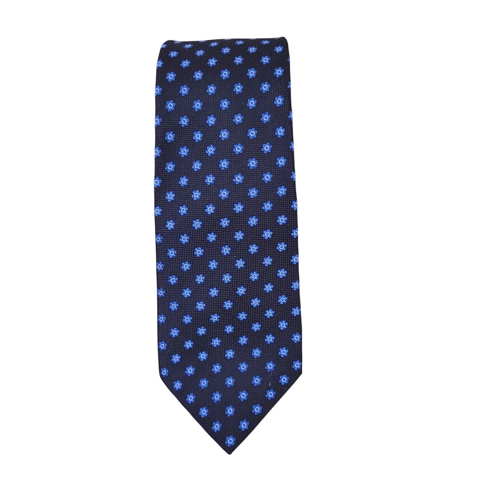 Accesorio Corbata Clásico Para Hombre SUITSUPPLY Azul Marino Floral Seda Foto 1 de 4