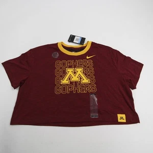 Minnesota Golden Gophers Nike Dri-Fit Short Sleeve Shirt Women's Maroon New - Picture 1 of 6