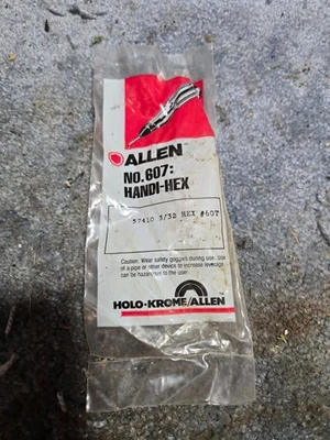 NOS ~ Allen Handi-Hex No. 607 Size 3/32 Hex Screwdriver - Made in USA - Image 1 of 2