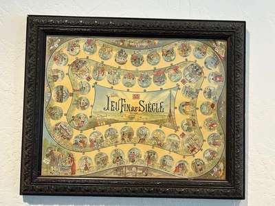 Jeu Fin de Siecle - 1890, impresión litográfica francesa original vintage - RARA Foto 1 de 4