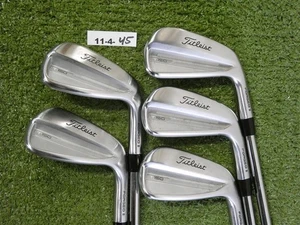 Titleist 2023 T150 Forged Irons 6-P AMT Black S300 Stiff Steel Excellent - Picture 1 of 8