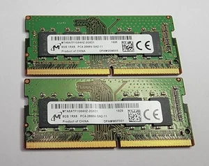 Micron 16GB (2x8GB) PC4-21300 (DDR4-2666) 1.2V RAM Memory MTA8ATF1G64HZ-2G6D1 - Picture 1 of 1
